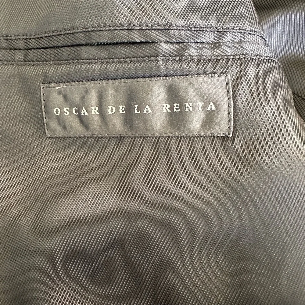 Oscar De La Renta Mens Size 44R Gray Suit Wool Cashmere Blend Jacket Sport Coat